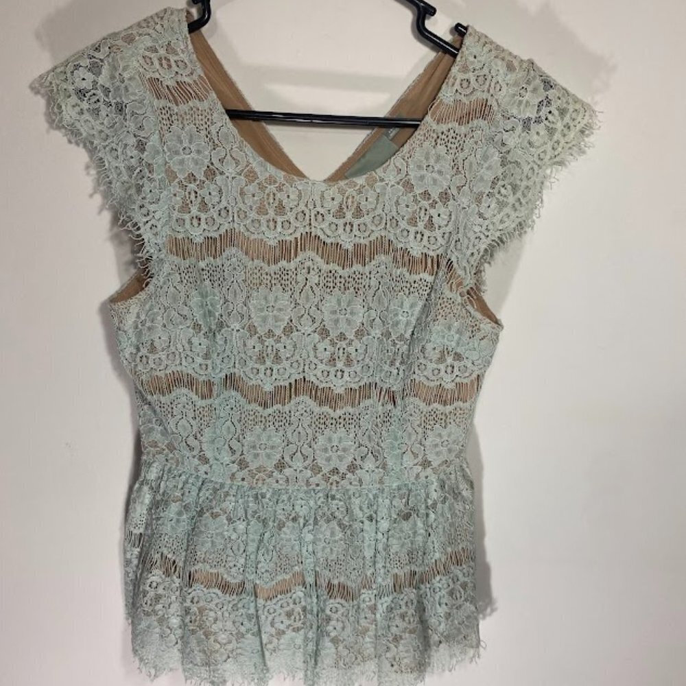 Anthropologie Maeve Katrine Lace Blouse